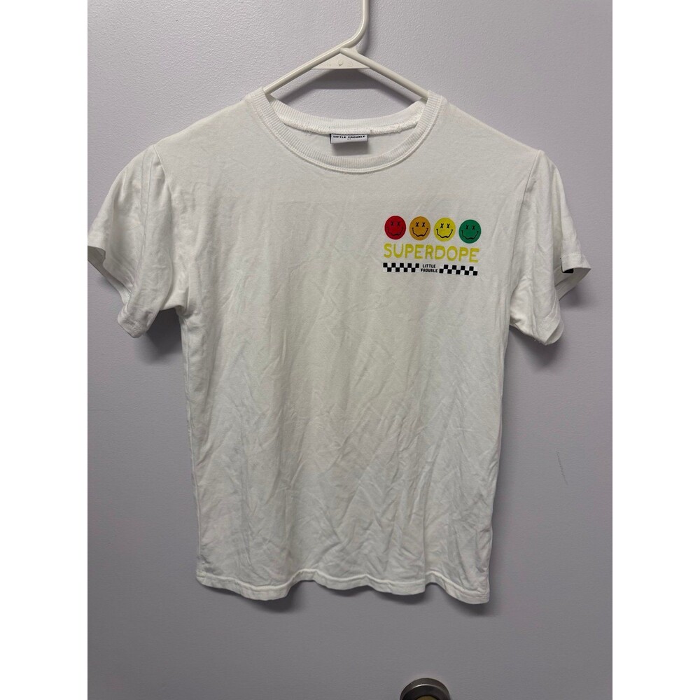 Boys little trouble bamboo t shirt